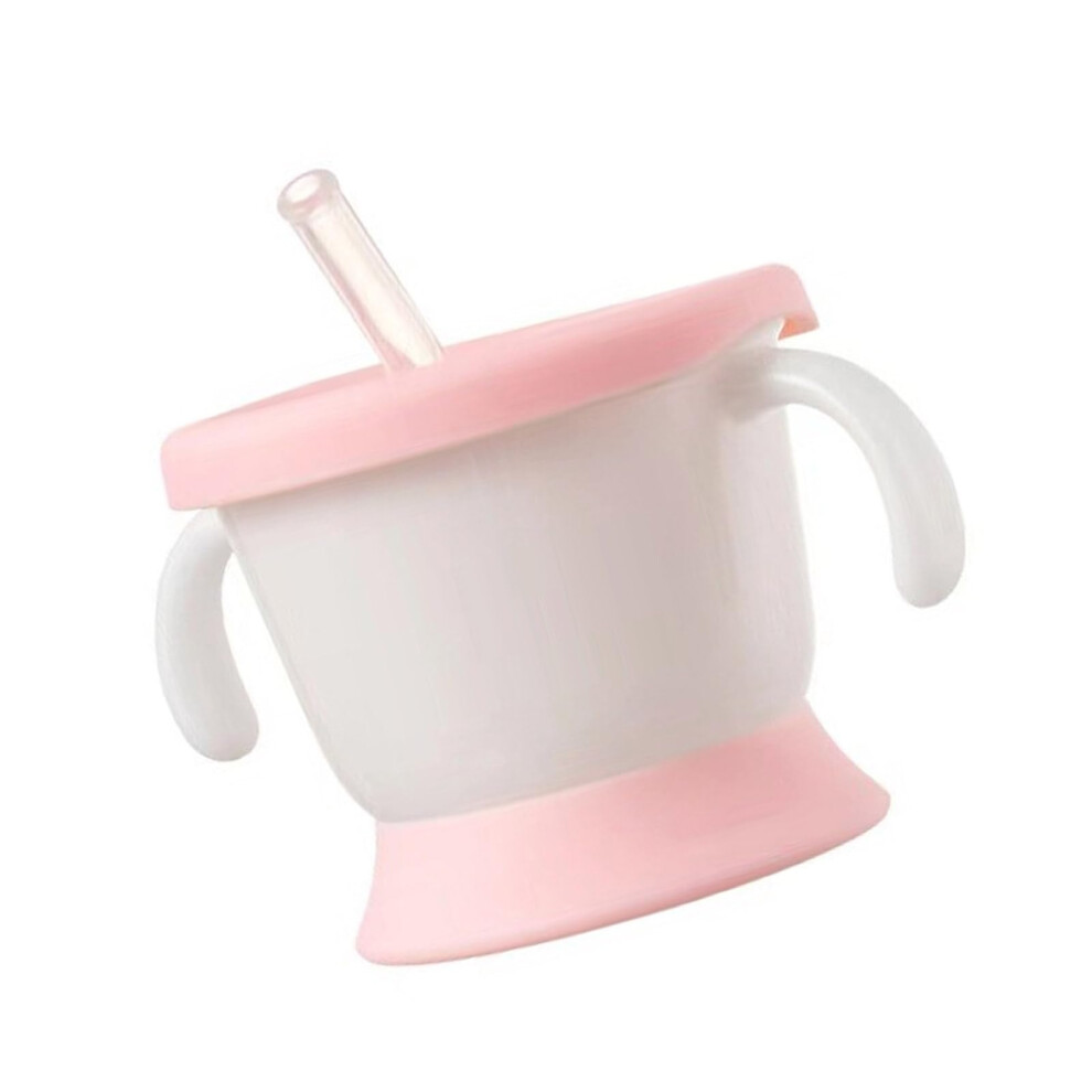 Water Drinking Cup for Infant Toddler Silicone Leak Proof Training Cup with 2 Handles and Straw - BPA Free Kids Drinkware