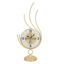 Battery Operated Wall Clock Unique Rotating Gear Mechanism European Retro Design Quiet Non Ticking Large Size For Office Hotel And Residential Wall