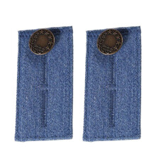 Waistband Extenders, Elastic Waist Extensions, Adjustable With Holes And Buttons, Comfortable Denim And Cotton, Simple Classic Colors, Set Of 8