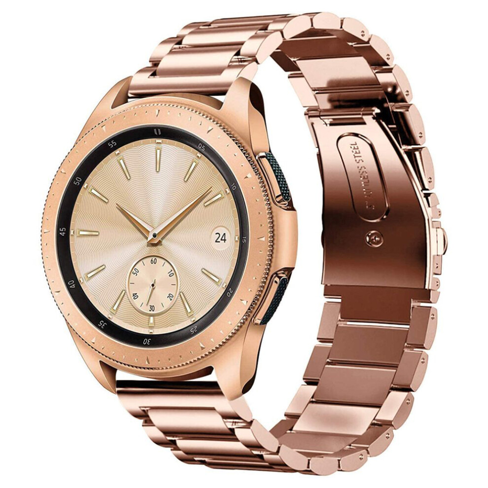 Refined Stainless Steel Strap For 20Mm Smartwatches, Fold-Over Clasp Double Button Folding Clasp With Premium Craftsmanship, High-Tech Surface Finish 9324029074820