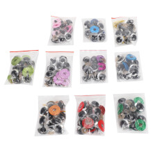 Safety Eyes For Amigurumi, Premium Plastic Safety Eyes Glitter Design With Washers Ideal Craft Supplies For Dolls Teddy Bear Stuffed Animals - Widely