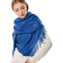 Extra Large Scarf With Soft Texture, Ultra Plush Warm Scarf, Classic Fringe Detail Shawl Wrap, Luxurious Fabric For Women Men, Multi-Way Wear For Wedd