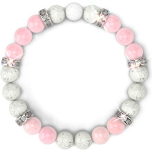 Bracelet en cristal naturel pour femmes et hommes, bracelet anti-stress en quartz rose et pierres de lave, aromathérapie, énergie de guérison,