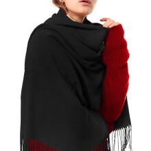 Cachecol longo feminino, tamanho extra grande, macio, estilo pashmina, poncho elegante e quente para o inverno, presente atencioso para ocasiões