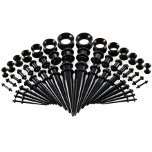 Acrylic Ear Stretching Kit, Allergy-Free Material & Flexible Silicone Tunnels, Your Stylish Accessory For Ear Piercings, 50PCS