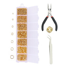 Professional Jewelry Making Kit Lead Nickel Free Jump Rings Tarnish Resistant Hypoallergenic Stainless Steel Split Ring Assortment With Durable