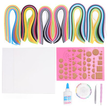 Creative Paper Quilling Craft Set with Organized Storage, Multitudinous Colors Will Not Fade 22 Pieces Tools Easy to Complete, DIY Art Kit for