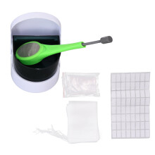 Teinfuser med inbyggd kolv, långskaftad design, återanvändbara silar med två sidor, precisionsstansning, ultrafint nät, lätt att använda,