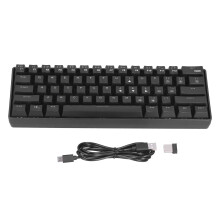 Mini RGB Wired Wireless Mechanical Keyboard with Gasket Structure Rechargeable Battery Silent Switch Ergonomic Layout PBT Keycaps Compatible with Mac