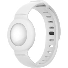Pulseiras de silicone ajustáveis para relógios, capas protetoras para Airtags - fáceis de colocar, proteção completa e à prova d'água.