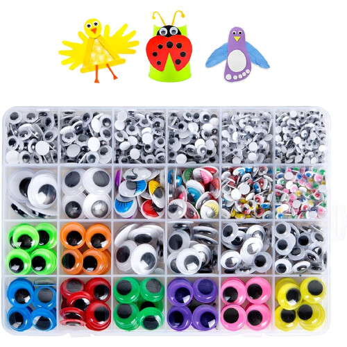 Googly Eyes, Αυτοκόλλητα Μάτια για Άπειρη Φαντασία, DIY Έργα, Φιλικό προς το Περιβάλλον