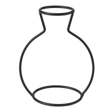 Minimalistische woondecoratie voor botanische liefhebbers, eenvoudig te monteren ijzeren kunstlijst met standaard, moderne open ijzeren vaas met