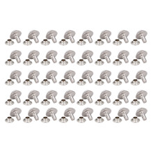 Leathercraft Rivets Double Cap Stainless Steel Tubular Metal Studs Decorative Touch DIY Craft Accessories for Leather Repair Fabric Decoration