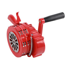 Warning Construction Air Horn with Foldable Handle for Easy Carrying and Storage, Hand Crank Siren Made from Sturdy and Waterproof Material, Manual