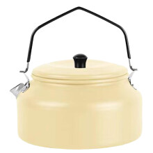 Portable Teapot Aluminum Camping Kettle With Whistling Spout, Stovetop Compatible, Outdoor Hiking Pot