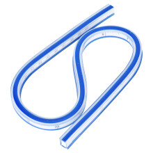 Plastic Soft Tape Measure for Flexible Curve Ruler, Professional Flexible Ruler with Raised Edges Design, Double-Sided Ruler for Measuring Contour