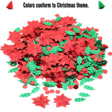 Festive Foil Confetti For Christmas Party, Foil Metallic Table Scatters With Shiny Vibrant Color And Durable Design, Reusable Sequins Festive Party