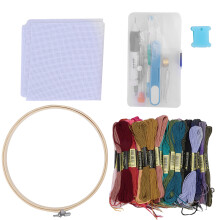 Premium Embroidery Thread Bundle, Smooth Feel Stranded Floss for Cross-Stitch and Freestyle Stitching, Firm Structure Cotton Yarn with Rich Luster, No