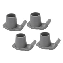 Ski Glides AntiSlip Walker Feet Tips Replacement Pads For Shaft NonWear Material Seniors Stability Aid 4Pcs Set
