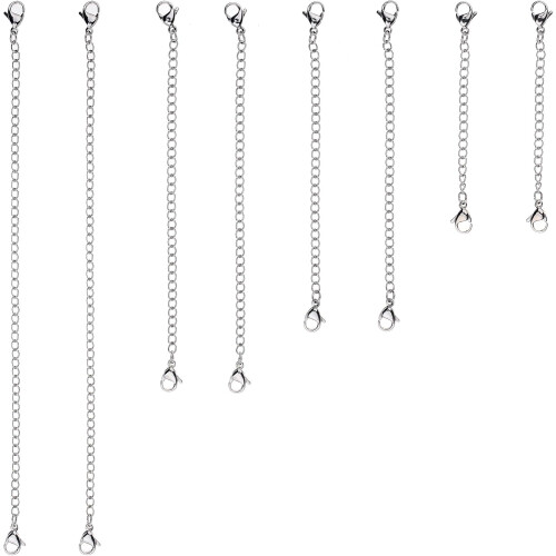 Jewelry Lover's Delight, Σετ 8 τεμαχίων από ανοξείδωτο ατσάλι, 4 μήκη & 2 χρώματα, Κλασικές