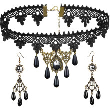 Elegantes Gothic-Choker-Halsband, exquisite Spitzenkette, verstellbare Länge für optimale Passform, hochwertige Verarbeitung, ideal für