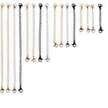 Jewelry Extenders, Assorted Sizes For Expanding Necklaces, Bracelets, Anklets, 16 Pieces Stainless Steel Chain Extenders, Solid And Durable, With Deli