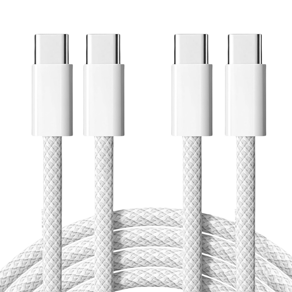 Usb C To Usb C 60W Fast Charging Cable 2 Pack 2M Nylon Braided For Macbook Ipad Iphone Samsung 9347817782134