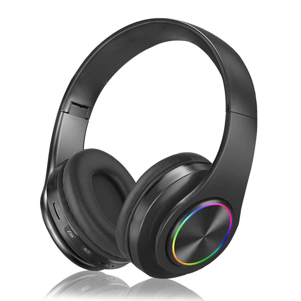 Bluetooth Headphones Over Ear Wireless Headset With Built In Hd Mic 15 Hours Playtime Foldable Hifi Stereo For Office 9382693529596