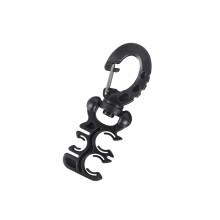 Light weight Snorkeling Regulator Fastener Nonslip-Black 1PCS