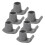 AntiSkid Walker Ski Glides  6Piece Set, For Elderly Rollators, Compatible With Most Walker Models, Smooth Mobility 1