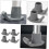 AntiSkid Walker Ski Glides  6Piece Set, For Elderly Rollators, Compatible With Most Walker Models, Smooth Mobility 2