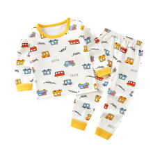 Toddler Kids Cotton Pajamas Set Dinosaur Print Sleepwear Long Sleeve Tops and Pants for Boys Girls Winter 23 Years