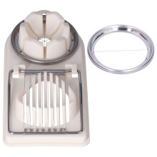 Easy-Clean Kitchen Gadget, Stainless Steel Egg Slicer with Durable ABS Base, Wear And Corrosion Resistance, Multifunctional Food Cutter For Soft