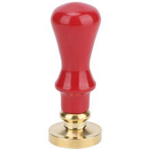 Wax Seal Stamp For Envelope Invitations Wedding, Vintage Brass Stamp Head Removable Wooden Handle Without Carving Retro Design Elegant Sealing Tool,