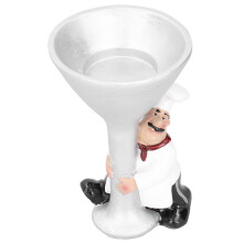 Statuetta di chef in resina, figura di chef dal design artistico realizzata a mano in resina, decorazione per la casa, da tavolo, da collezione, per