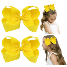 Accessori per capelli con fiocco in grosgrain dallo stile intramontabile, adorabile tocco finale per bambine, fermagli a coccodrillo fatti a mano per