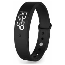 IP68 Waterproof Fitness Tracker Watch, Long-lasting Power Step Counter with LED Digital Display and Alarm Clock, No Phone Required Pedometer Watch Com
