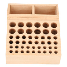 Support de rangement pour outils de maroquinerie, porte-outils en cuir avec trous de différentes tailles, support en bois pour outils de travail du