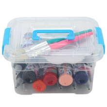Opbergdoos voor acrylverf, knutselorganizer met harde schaal, draagbare plastic opbergdoos voor kunstbenodigdheden zoals acrylverf en aquarelverf.