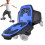 Split Skateboard, Portable Roller Deck, Drift Plates,  Rebound  Wheels, BeginnerFriendly, 31Inch Multicolor Blue 1