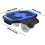Split Skateboard, Portable Roller Deck, Drift Plates,  Rebound  Wheels, BeginnerFriendly, 31Inch Multicolor Blue 5