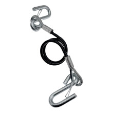 Heavy Duty Tow Strap 27.55 Inch Length Steel Wire Reinforced Core Galvanized S Hook For Trailer Car RV Automobile