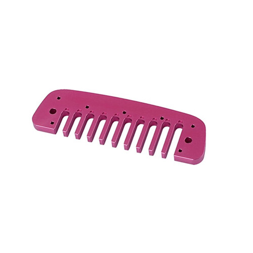 Multipurpose Practical Metal Harmonica Comb 10 Holes-Rose red