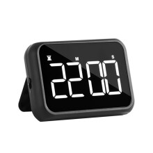 Timer for Kids, Kitchen Timers, Digital Timer for Cooking, Magnetic Countdown Timer for Exercise, Study, Oven Black