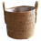 Wicker Planter Basket with Plastic Liner for Garden Decor and MultiPurpose Storage Use 1