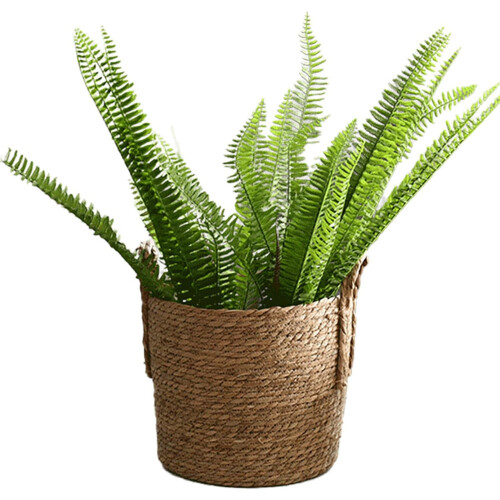 Wicker Planter Basket with Plastic Liner for Garden Decor and MultiPurpose Storage Use 2