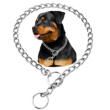 Heavy Duty Dog Training Collar Chew Proof Steel Martingale Chain for Small to XL Dogs 22in
