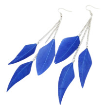 Orecchini leggeri, orecchini di tendenza, ciondolo con nappa lunga, gioielli boho per piercing, orecchini pendenti a piuma, materiale di alta