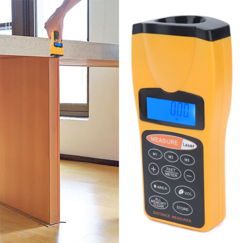 Handheld Ultrasonic Laser Distance Meter 18m ABS 15.5x7x4.8cm 2