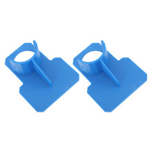 2 Stück Oberflächen-Poolrohrhalter, ABS & Edelstahl, Blau
